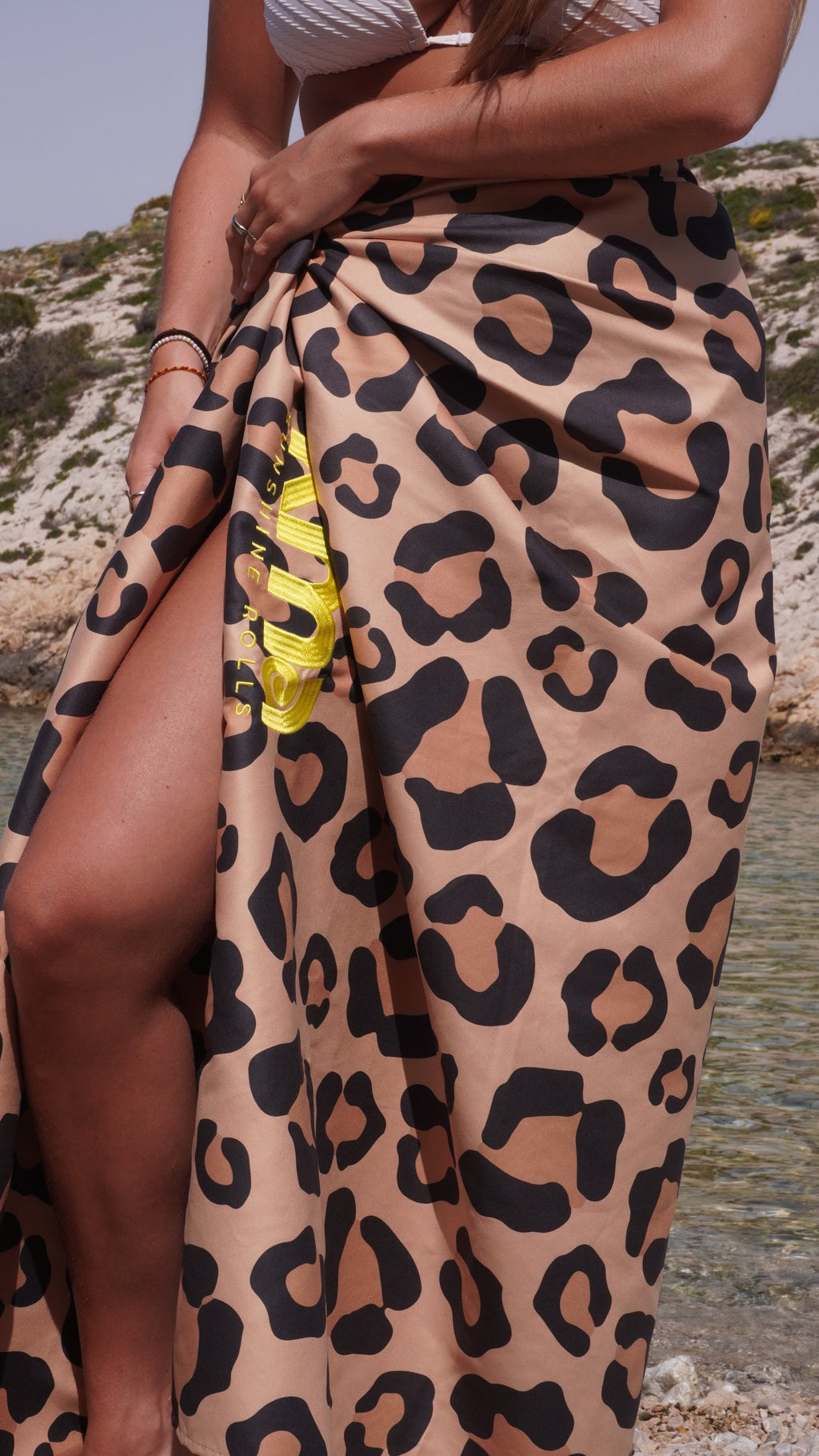 Serviette de plage Kima Léopard à la plage