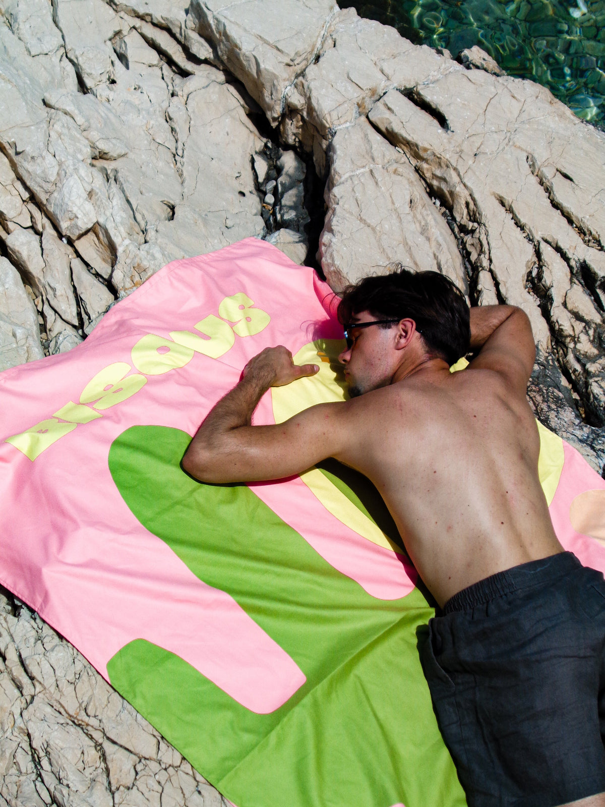 Serviette de plage Kima Dolce Vita Bisous à la plage