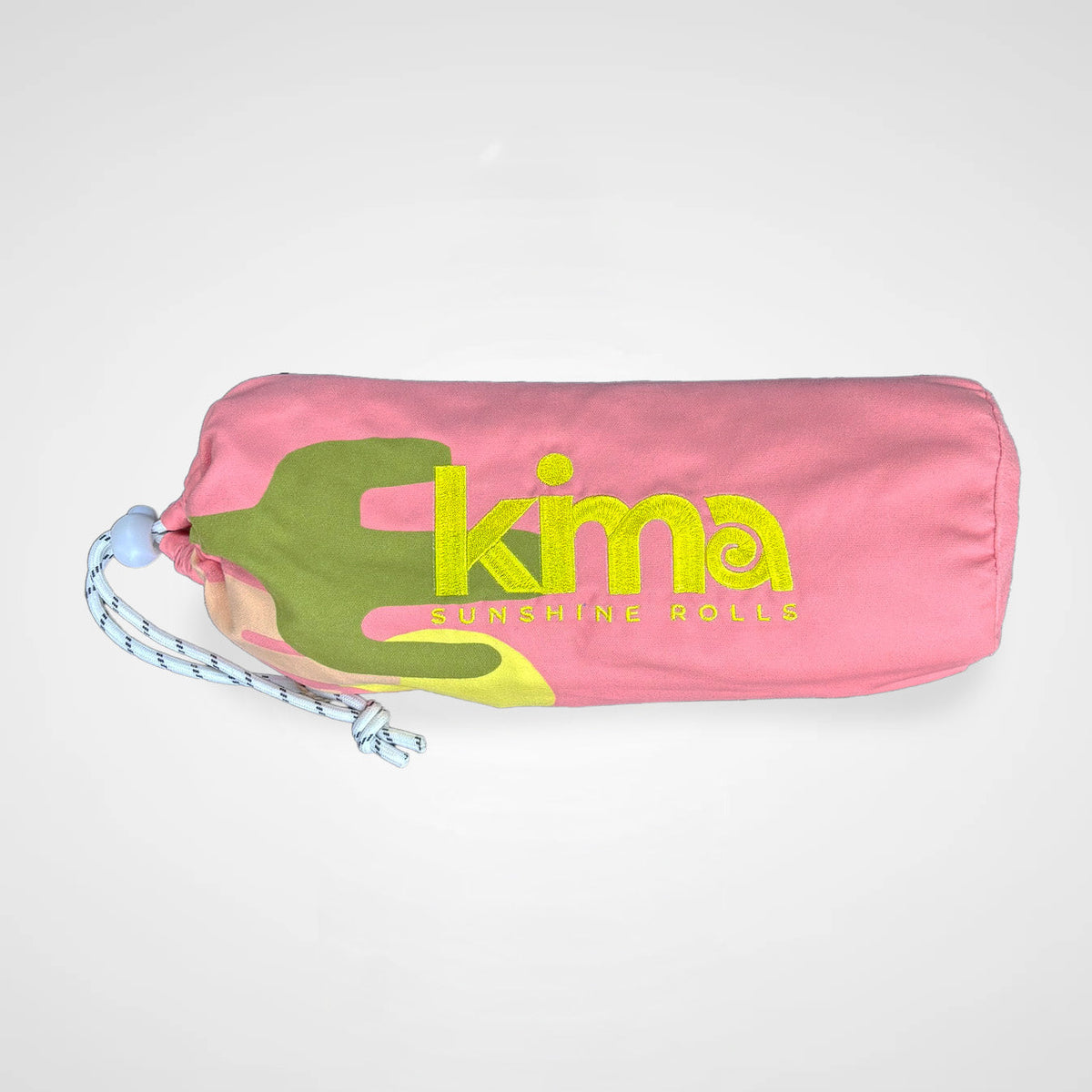 Serviette de plage Kima Dolce Vita Bisous, pochette zippée assortie