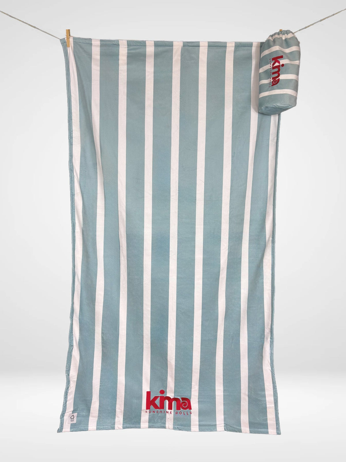 Serviette de plage Kima Comfy Matelot Bleu, vue d'ensemble