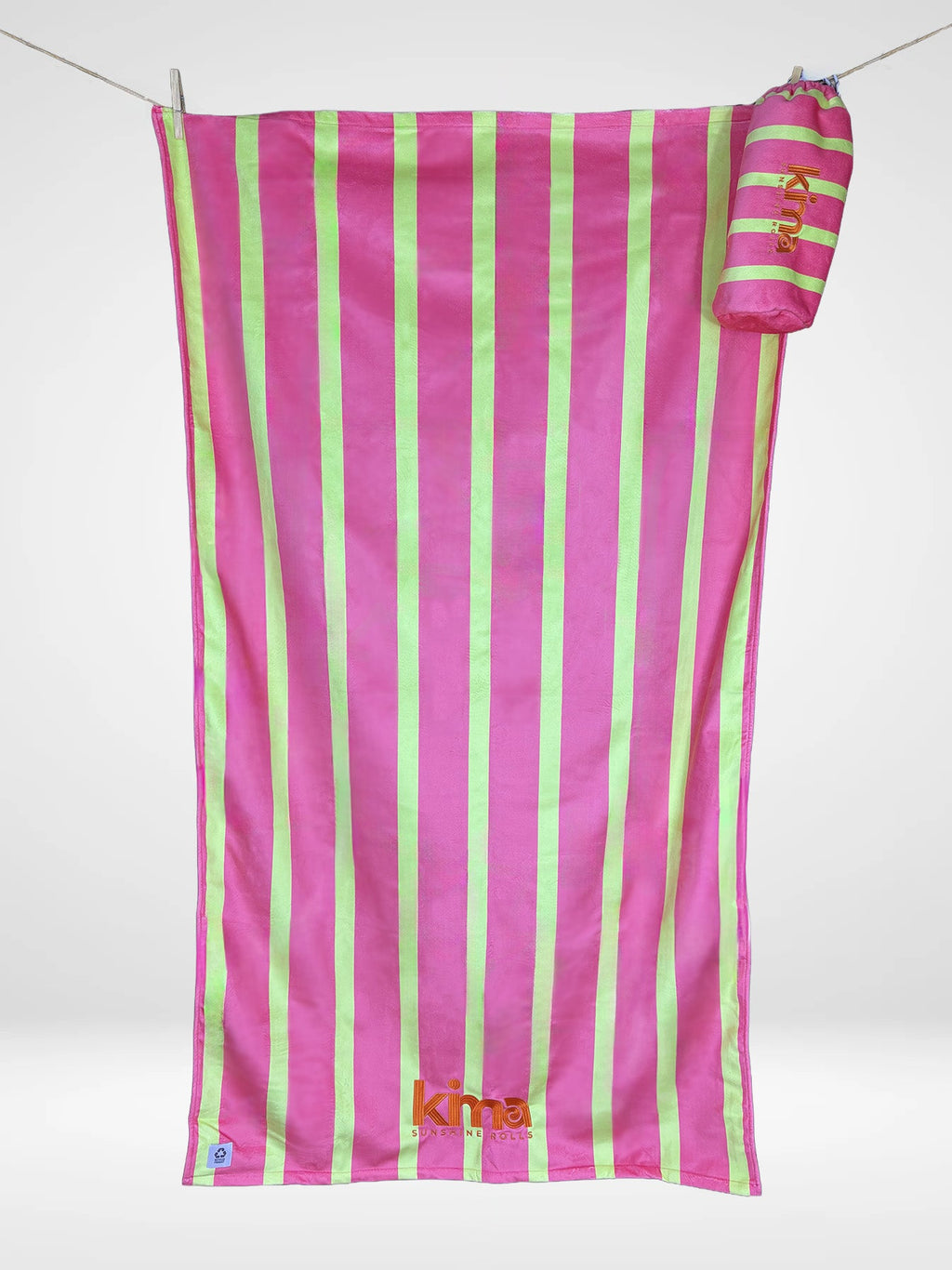 Serviette de plage Kima Comfy Matelot Rose, vue d'ensemble