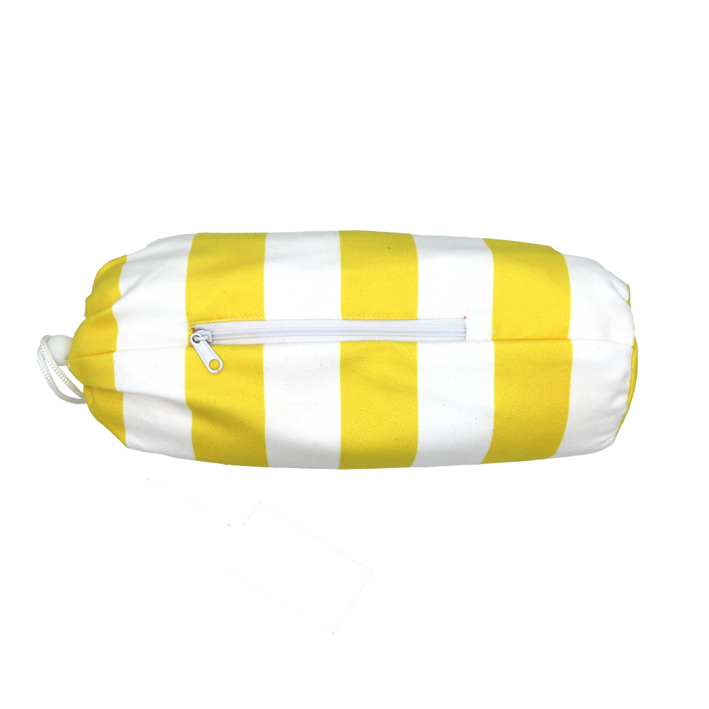 Serviette de plage Kima Etxola Jaune, pochette, autre vue