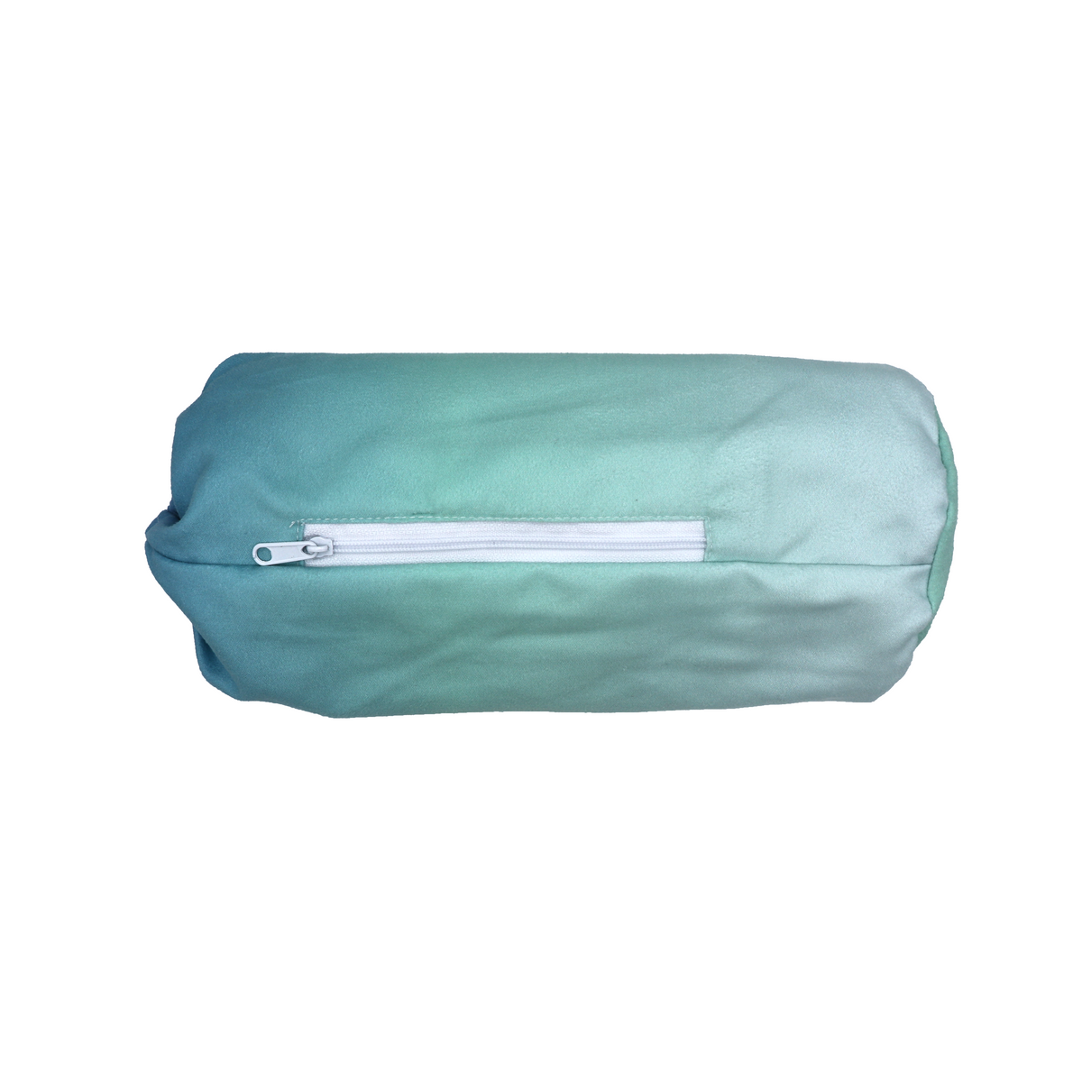 Serviette de plage Kima Tie & Dye Bleu Lagon, pochette vue de dos