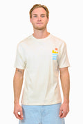 T-shirt Natif Mèdes crème, vue de face