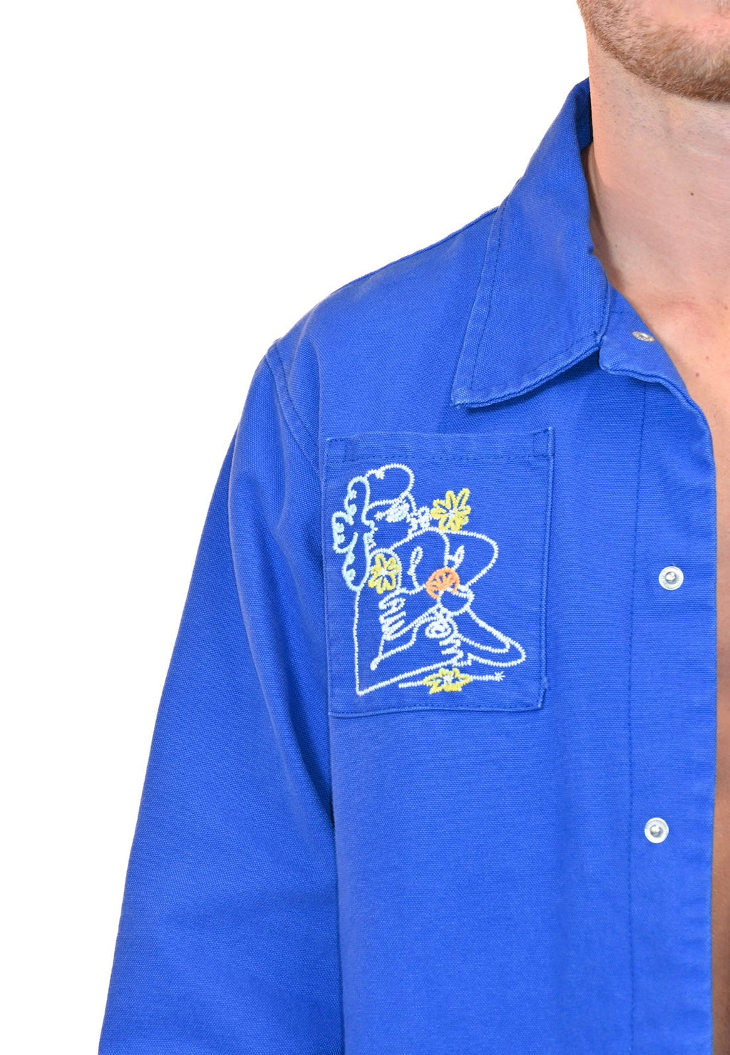 Détail de la broderie Dolce Farniente