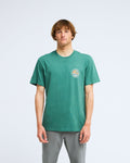 T-shirt Billabong Rockies vert pin, porté, de face