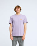 T-shirt Billabong Range violet cendré, porté, de face