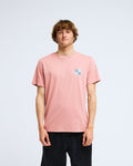 T-shirt Billabong Troppo rose cendré, porté, de face