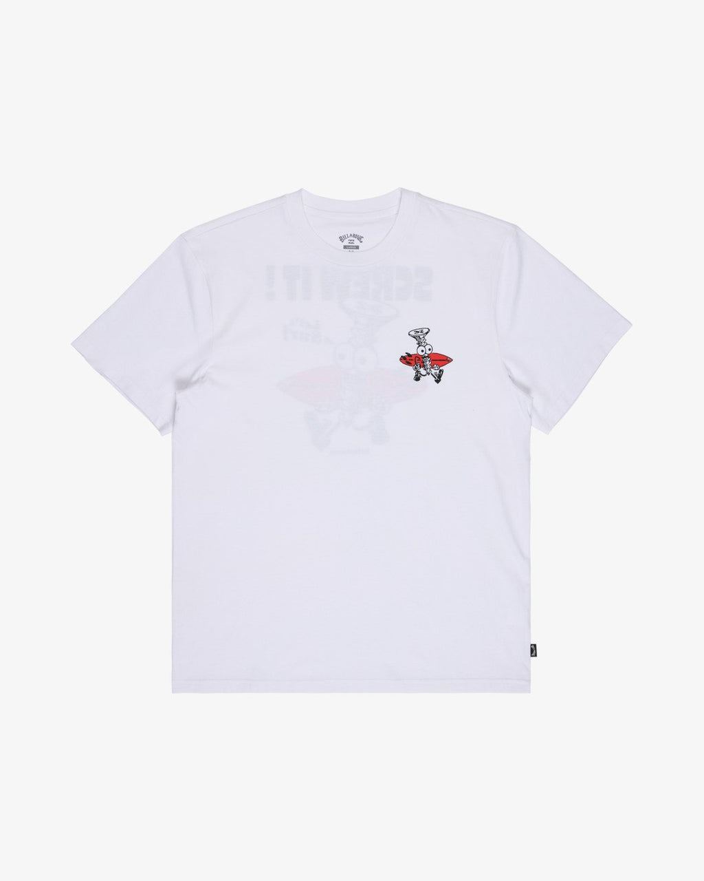 T-shirt Billabong Screw It blanc, vue de face