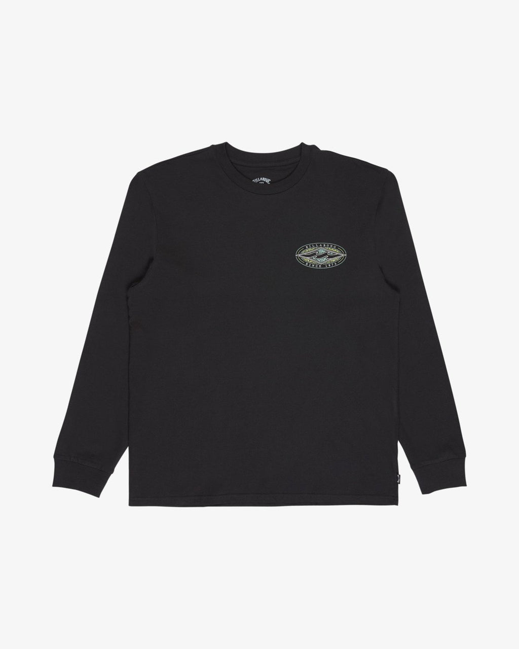 T-shirt manches longues Billabong Diamond Vision noir délavé, vue de face