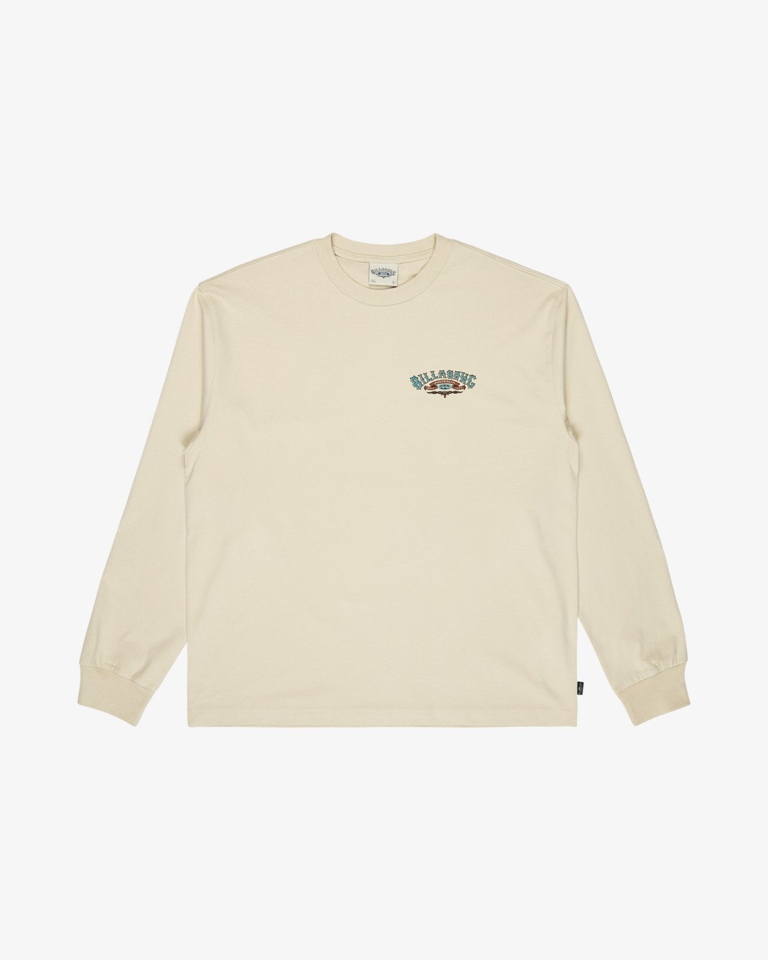 T-shirt manches longues Billabong Heritage OG écru, vue de face