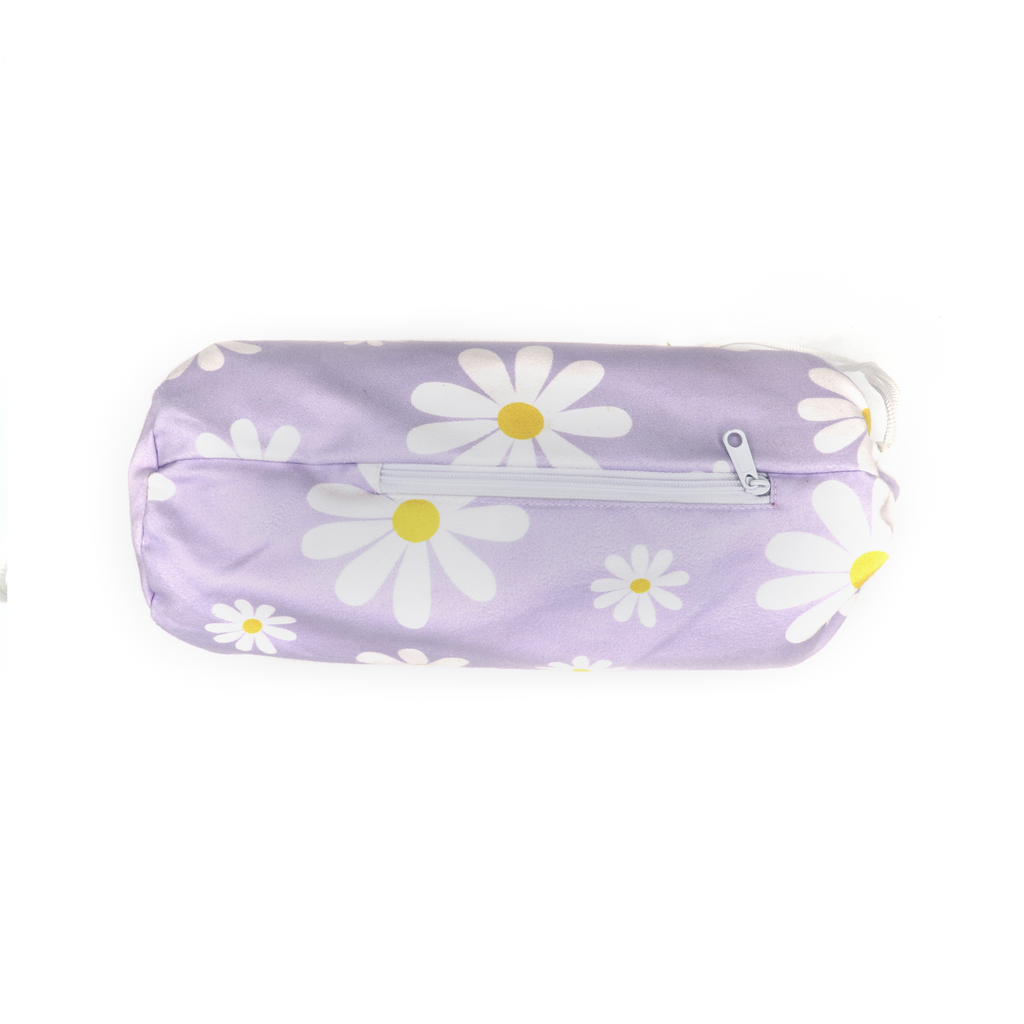 Serviette de plage Kima Marguerites, pochette vue de dos