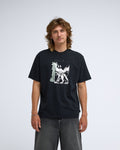 T-shirt Billabong Creed Bull noir, porté, de face